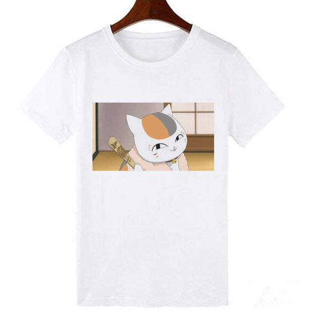 Horro Skull and Cat Femal Tshirt Top Tees kawai T-shirt