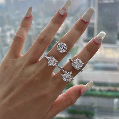 Jewelry 18k Gold And Silver Zircon Ring