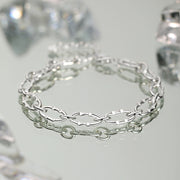 Sterling Silver Jewelry Female Simple Hip Hop Gold