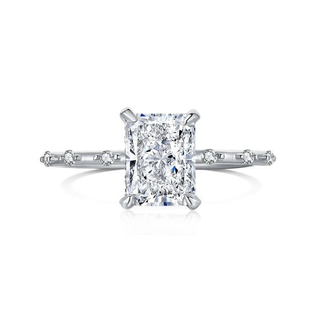 Jewelry 18k Gold And Silver Zircon Ring